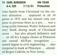 Carl Barisish Player Profile