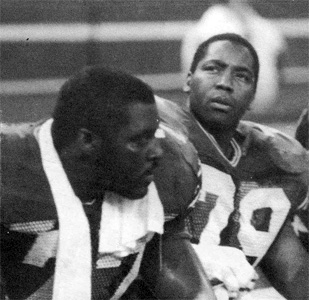 Jacob Green and Jeff Bryant, Scanned from Inside the Seahawks 1986